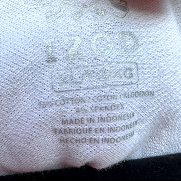 Izod Polo White Short Sleeve - Picture 4 of 4